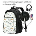 thumbnail image 2 of Yiaed Sea Creatures Print Laptop Backpack,Business Travel Durable Laptops Backpack with USB Charging Port,Water Resistant College Computer Bag, 2 of 5