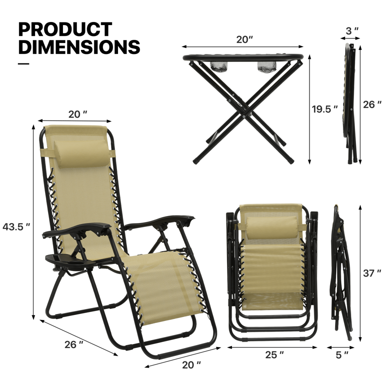 Cream zero 2025 gravity chair