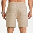 thumbnail image 2 of FUZHIQ Men's Gym Shorts 8 Inch Inseam Elastic Waist Solid Board Shorts Breathable Summer Beach Shorts Pull-On Knit Shorts with Pockets Daily Wear,M, 2 of 5