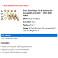 thumbnail image 2 of Front Door Hinge Pin & Bushing Kit - Compatible with 2001 - 2006 GMC Yukon 2002 2003 2004 2005, 2 of 2