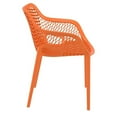 thumbnail image 4 of Compamia Air XL Outdoor Patio Dining Arm Chair in Orange, 4 of 7