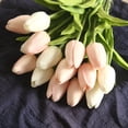 thumbnail image 2 of Inteprter Mini flor artificial, lirio único, tulipán, flor monarca, flor falsa de PU, decoración para el hogar y la Oficina, decoración para Flores artificiales blanco Inteprter HA6563-01B, 2 of 6