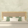 thumbnail image 5 of Grace 47" King Size Platform Bed Frame with Adjustable Headboard, Bohemian, Solid Wood, Natural, 5 of 21