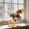 thumbnail image 4 of Atrapasueños de Caballo Acrílico 2D – Decoración de Ventana Estilo Vidriera Que Filtra La Luz con Cadena para Colgar En Interiores y Exteriores., 4 of 4