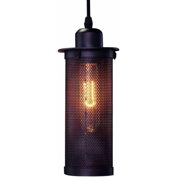 Industrial Style Black Pendant Light for Kitchen Island, Retro Metal Farmhouse Pendant Lamp, Vintage American Rustic Pendant Light Fixture, Pendant Lighting for Dining Room Shop Over Table