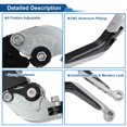 thumbnail image 4 of Palancas de freno y embrague cortas ajustables para Aprilia Tuono V4 1100RR 2017-2022, aleación de aluminio T6 6061, 4 of 7
