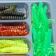 thumbnail image 2 of 35 piezas de cebos de pesca de gusano suave anzuelos de cabeza de plantilla señuelos de simulación, 2 of 8