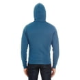thumbnail image 3 of American Apparel Flex Fleece Unisex Full-Zip Hoodie in Sea Blue S | F497W, 3 of 3
