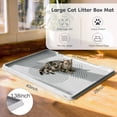 thumbnail image 2 of Cat Litter Mat 40" x 28" XL, Extra Large Silicone Mat for Litter Box, 1.38" Raised Edge Urine Waterproof Litter Trapping Mat Pad for Scatter Control, Soft on Kitty Paws, Protect Floor (Grey), 2 of 9
