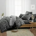 thumbnail image 2 of SGI Bedding 3 Piece Cotton Duvet Cover Zebra Print Solid 600 Thread Count Full, 2 of 7