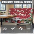 thumbnail image 4 of XYZCANDO Snowman RV Dinette Cushion Covers Christmas Comfortable RV Accessories Universal Couch Cushion Covers Stretchable Slip Covers for Loveseat Stylish Furniture Covers, 4 of 7