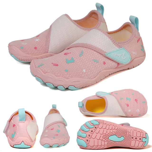 Zapatos Playa Descalzos para Sin Deslizamiento Bucear Surf (33) Rosa