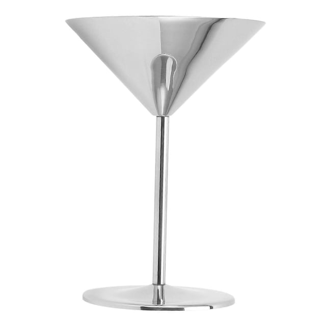 Verre à vin en acier inoxydable, gobelet à vin en métal, coupe à vin rouge isolée, coupe à champagne pour cocktail, fête à domicile