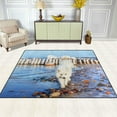 thumbnail image 3 of Dreamtimes Lightweight Soft Area Rugs 63 x 48 in, White Samoyed Dog Walks Near The Sea Floor Mat for Kids Playing Room Hardwood Floor Living Room Nursery Rugs, 5'3" x 4', 3 of 6