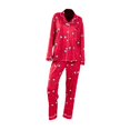 thumbnail image 3 of Conjunto de dormir clásico navideño para mujer Perfecl con blusa y pantalón de poliéster, 3 of 8
