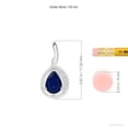 thumbnail image 3 of ANGARA Natural Blue Sapphire & Diamond Loop Pendant in 925 Sterling Silver for Women (Size-7x5mm) | September Birthstone, Anniversary, Jewelry Gift for Women | Natural Blue Sapphire Necklace, 3 of 7
