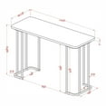 thumbnail image 5 of Bowery Hill Contemporary Metal Console Table in Black and Gold, 5 of 5