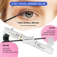 thumbnail image 4 of Lash Extension Kit False Eyelashes - Bepholan Lash Clusters With Lash Bond Sealer Glue Remover 24 Clusters lash Natural Look C curl Lashes Pack, CT05-16mm, 4 of 7