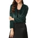 thumbnail image 1 of CHAQUETA CORTA ABIERTA INSPIRADA EN CHIC PARA MUJER, BOLERO DE FALSO PIEL DE MANGA LARGA, ABRIGO DE INVIERNO M VERDE OSCURO, 1 of 6