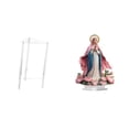 thumbnail image 1 of Mesita de noche,Mesa auxiliar de acrílico transparente,mesa auxiliar transparente de 2 niveles,Escultura de la Natividad,Adorno acrílico 2D Adorno de pie,Centro de mesa con decoración de, 1 of 8