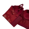 thumbnail image 6 of QSAWXQZ Women's Sequin Bustier Corset Top Underwire Push Up Padded Cups Boned Adjustable Spaghetti Straps Sleeveless Crop Tank for Night Out Party 38, 6 of 7