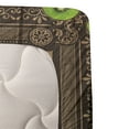thumbnail image 3 of Ambesonne Kiwi Fitted & Top Sheet Set with Sham, Retro Bike with Fruit Wheels, Lime Green Beige, 3 of 4
