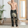 thumbnail image 2 of Sikiie Gold Pattern Skull Mens Pajama Pants Sleep & Lounge Pants, PJ Bottoms With elastic waistb and Pockets X-Large, 2 of 6