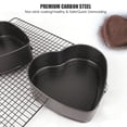 thumbnail image 3 of Juego de sartenes Springform 3 piezas en forma de corazón antiadherente desmontable Cake Pan Cheesecake Pan Bakeware Set DIY, 3 of 7