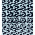 thumbnail image 3 of Swan Duvet Cover Set, Pattern of Long Necked Aquatic Bird, Decorative 3 Piece Bedding Set with 2 Pillow Shams, King Size, Pale Blue Dark Blue, by Ambesonne, 3 of 3