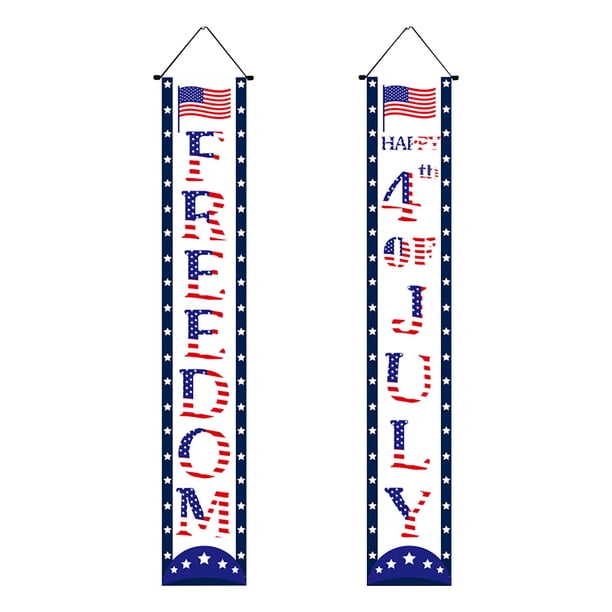 ¡Rebajas de Liquidación!, Cortina de fiesta con paréntesis del Día de la Independencia de 2024, decoración para festival, bandera colgante para porche, paréntesis del Día de la Independencia