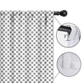 thumbnail image 4 of Blackout Kids Curtains,Gray White Checkered Pattern Childrens Insulated Curtains Set Of 2,Bedroom Essentials,Toddler Room Decor 52"x84", 4 of 5