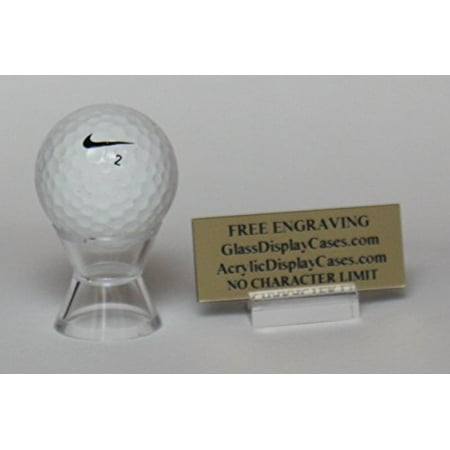 Golf Ball Personalized Hole in One - Eagle - Best Round Game 3 Pylon Display Stand with Custom Nameplate Holder - Free No Limit Engraved Name (Best Ipad Golf Game)