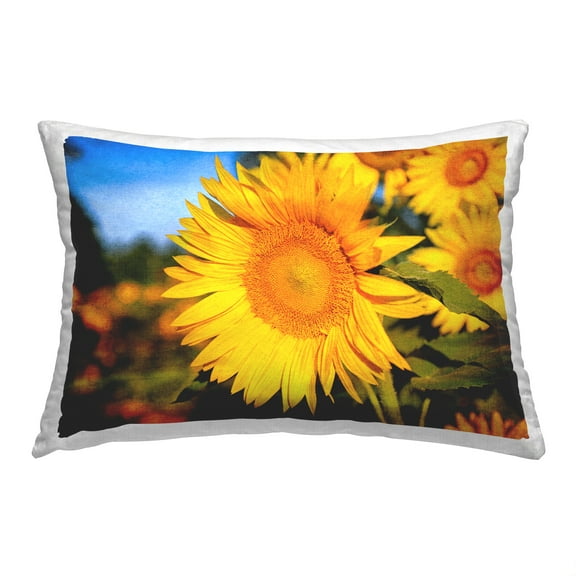 Stupell Industries Blooming Country Flowers Decorative Printed Throw Pillow, 14 x 20