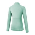 thumbnail image 5 of Summer Tops for Women Long Sleeve High Elasticity Fitted Yoga Running Suit For Fitness And Yoga Thermal V Neck Tops Women Long Sleeve Dress Blouse Undershirt Short Womens Camisole Green XL, 5 of 5