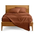 thumbnail image 4 of Bare Home Premium 1800 Collection 4-Piece Bed Sheet Set, King, Terracotta, 4 of 11