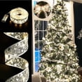 thumbnail image 1 of silver-1 Glittery Christmas Tree Ribbon LED Light Garland for Christmas Tree Decoration - (warm light) Length: 5m, 1 of 5