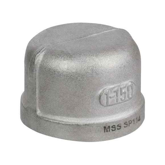 Smith Cooper 4868048 1.5 in. FPT x 1.5 in. Dia. FPT Stainless Steel Cap