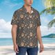 thumbnail image 3 of Balery Animal Paw Camisas hawaianas de manga corta para hombre, camisas playeras de corte holgado, camisas de vacaciones con botones,Small, 3 of 7