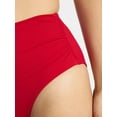 thumbnail image 3 of Time and Tru Women's and Women's Plus Size Ribbed High Waisted Bikini Bottoms, Sizes XS-3X, 3 of 5