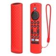 thumbnail image 2 of 1PCS Remote Control Case Cover Compatible for Fire TV-4 Alexa, Smart TV Voice Remote Control Soft Silicone Sleeve Drop-proof Shell Holder with Hanging Rope(Case Only), 2 of 10