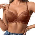 thumbnail image 2 of LIHOFIO Womens Wireless Push Up Bras Solid Color Lace Back Hook Underwire Lift Daily Bra, 2 of 5