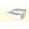 thumbnail image 5 of (Set of 2) Modern Night Stand in Charcoal and Walnut, 5 of 6