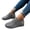Gray, variant on Womens Fashion Plus Size Flyknit Breathable Round Toe Casual Shoes, Slip On Walking Shoes, Wedge Sneakers, Orthopedic Chunky Mesh Sock Sneakers