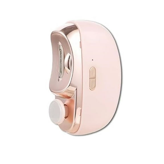 Electric Nail Clippers 360° Rotating Head Nail Trimmer with Safety Lock, 2-Speed LED Light Electric Nail File for Toenails & Fingernails, Built-in Storage for Home Use (Pink)