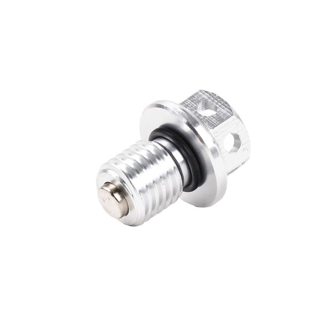 Sidaley Tornillos de tuerca de drenaje de aceite para motocicleta M12 ATVs, tornillos para motocicleta, pieza de repuesto, accesorio de mantenimiento Accesorios para motos Blanco Sidaley VI018620-06