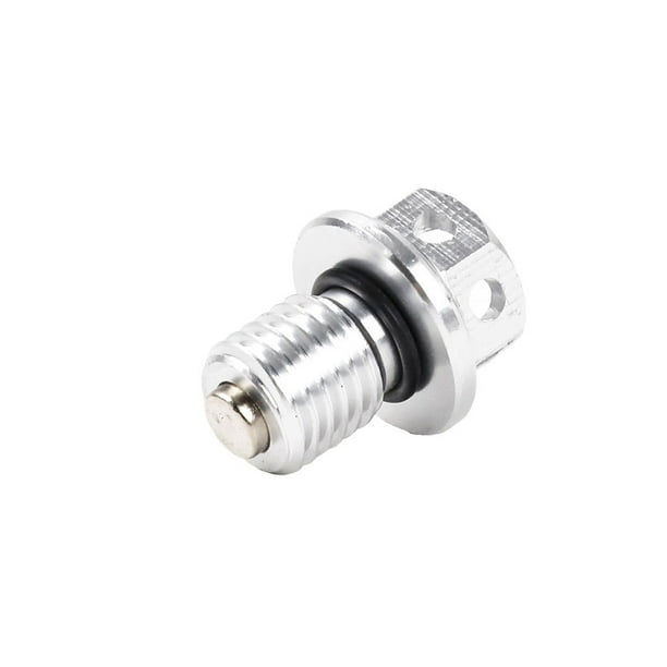 Speravity Tornillo de tuerca de drenaje de aceite de motor de motocicleta ATVs M12, tornillos universales de modificación de motocicleta, piezas Accesorios para motos Blanco