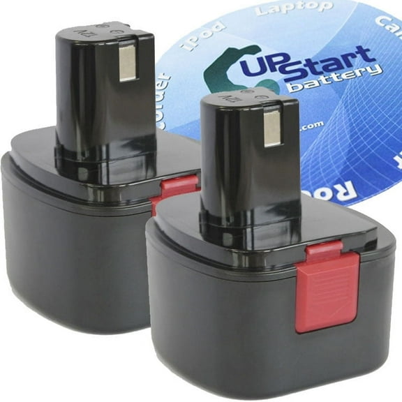 2-Pack Lincoln 12V Battery Replacement - Compatible with Lincoln PowerLuber Grease Guns Models # 1201, 1240, 1242, 1244, LNI-1201, LNI-1242, LNI-1244 (1300mAh, NICD)
