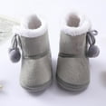 thumbnail image 4 of Baby Girls Boys Snow Boots Soft Sole Warm Winter Booties Anti-Slip Toddler Walker Newborn Shoes, 4 of 10