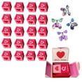 thumbnail image 4 of Surprise Gift Box Explosion for Money, Unique Folding Bouncing Pink Envelope Gift Box with Butterfly, Cash Explosion Luxury Gift Box for Birthday Anniversary Valentine Proposal (Pink-20pcs), 4 of 7