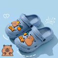 thumbnail image 4 of Djtdsds Kids Themed Clog Sandals Soft Non- Open-Toe Slippers Color:Blue,Size:9.5-10 Years, 4 of 6